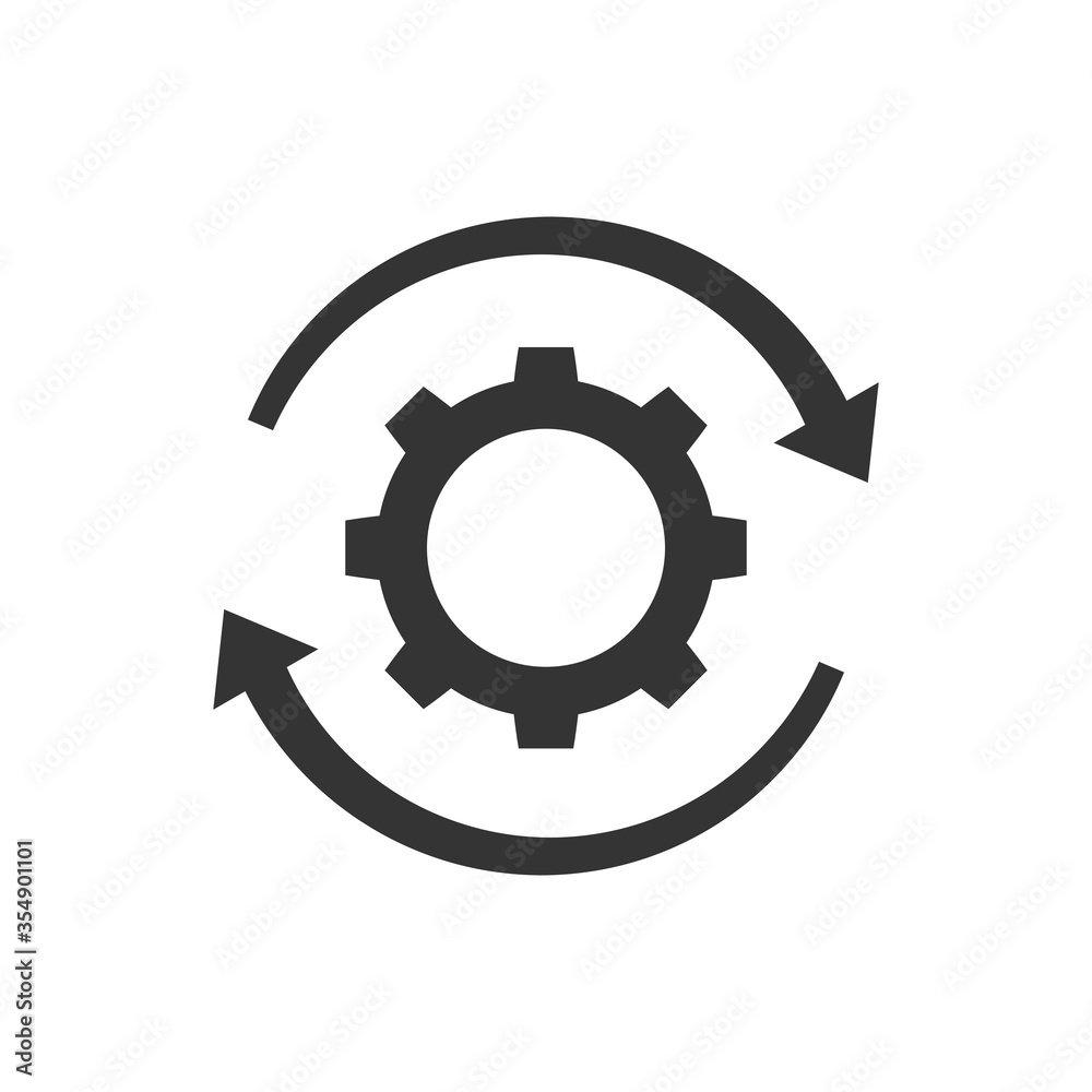 Gear rotation icon Gear rotation icon