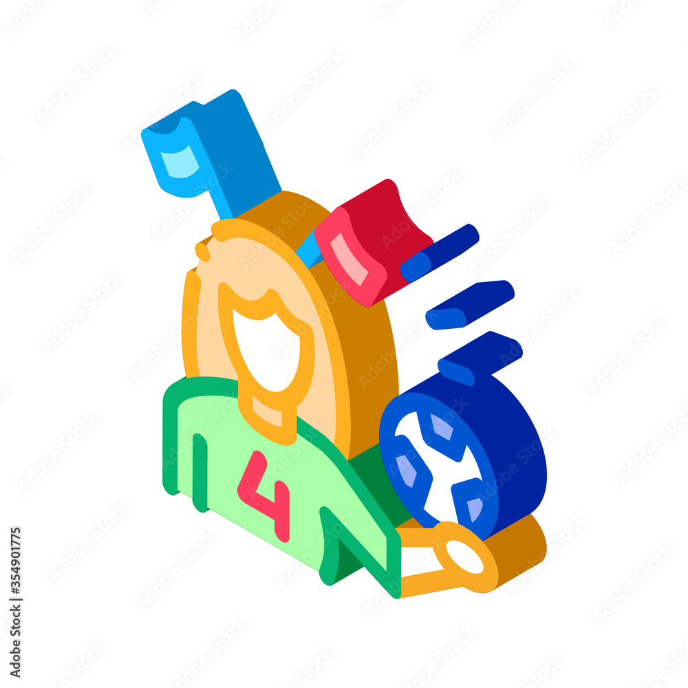 Woman Football Cheerleader Icon Vector. Isometric Woman Football Cheerleader Sign. Color Isolated Symbol Illustration Woman Football Cheerleader Icon Vector. Isometric Woman Football Cheerleader Sign. Color Isolated Symbol Illustration