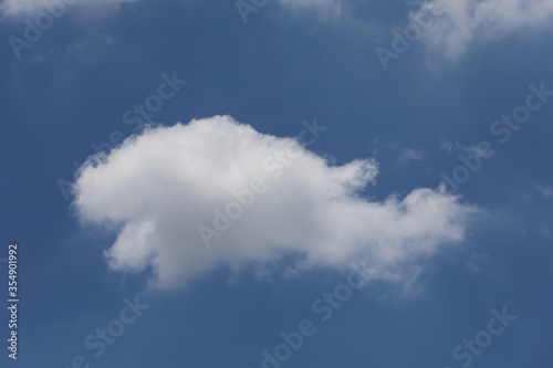 View of blue sky and cloudy in skyscape summer at thailand