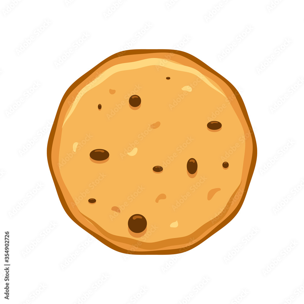 Chocolate shortcake, vector art illustration. Chocolate shortcake, vector art illustration.