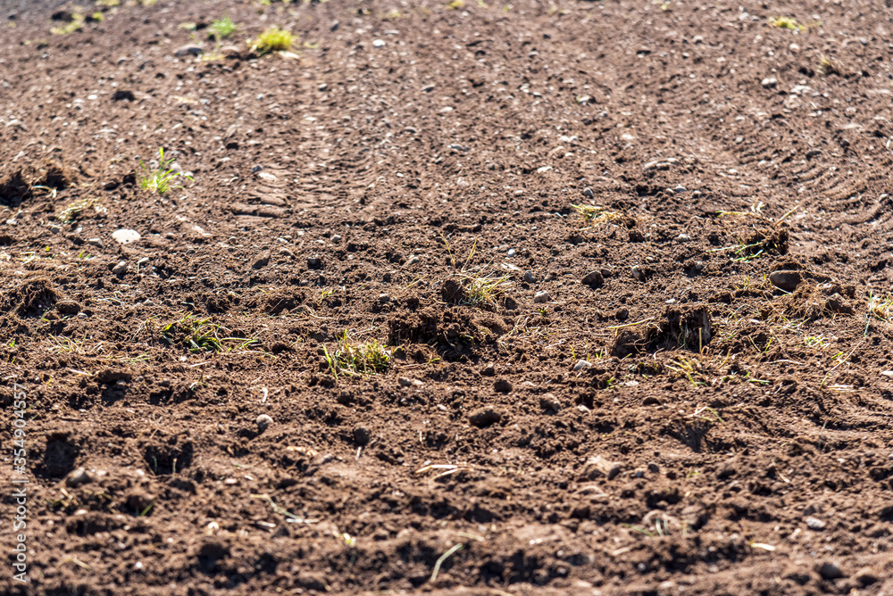 field of soil. Preparing the earth for planting field of soil. Preparing the earth for planting