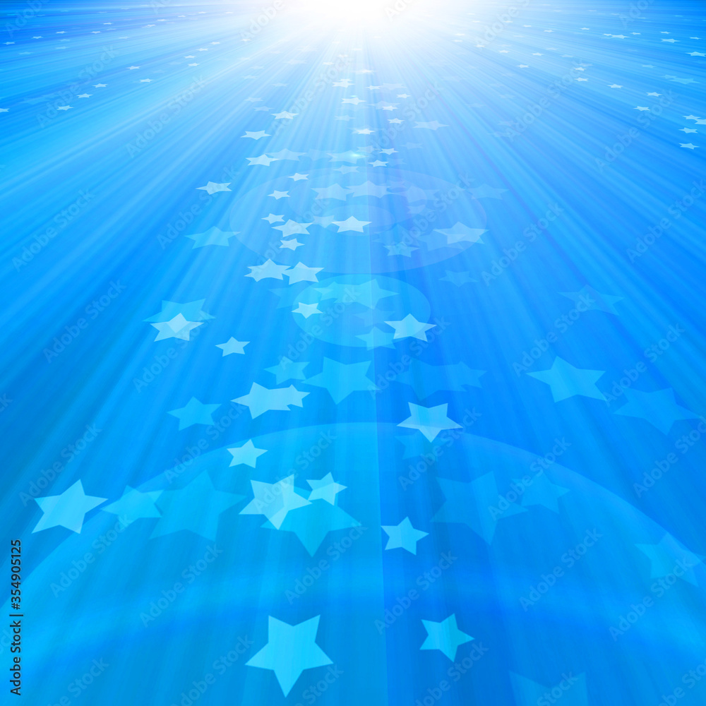 blue sky with rays blue sky with rays