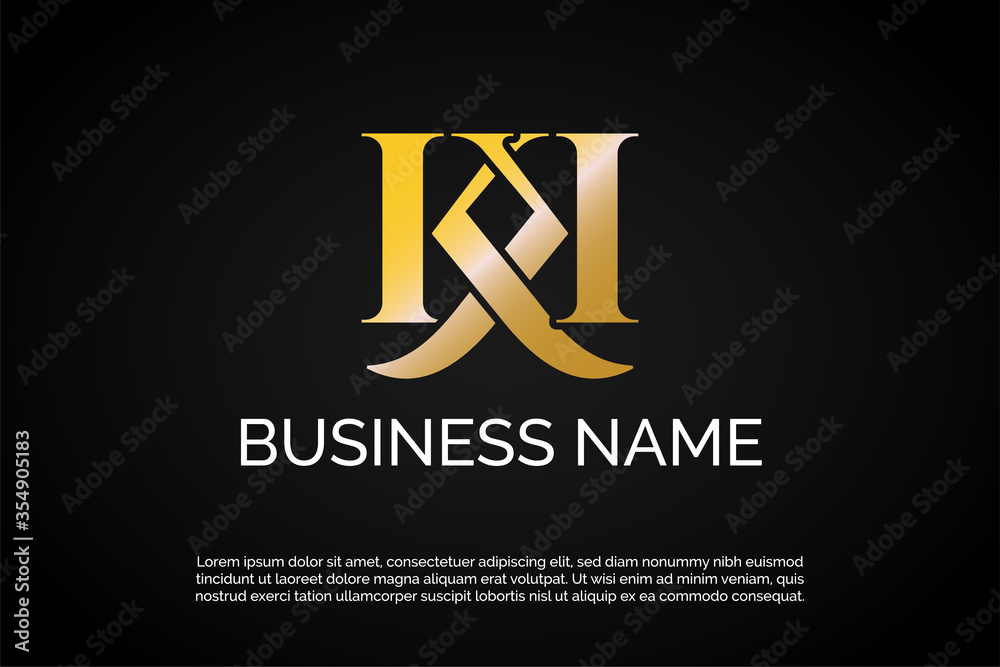 K Monogram Logo Template