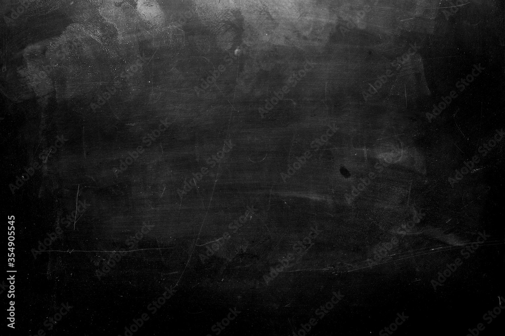 Fototapeta Black grunge scratched background, distressed texture