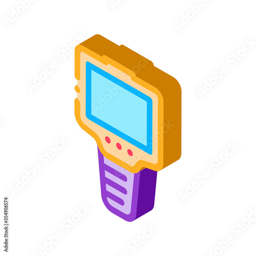 ammeter icon vector. isometric ammeter sign. color isolated symbol illustration