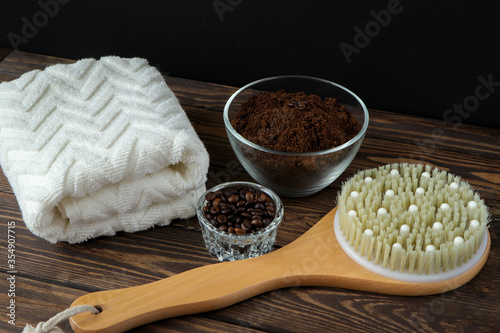  coffee grounds for body scrubbing
