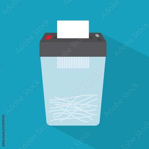 document shredder icon- vector illustration