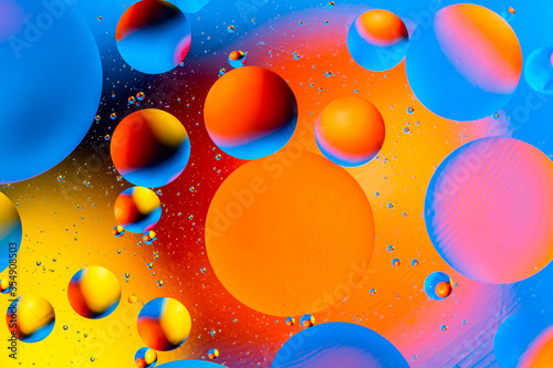 Biology, physics or chemistry abstract background. Space or planets universe cosmic pattern. Abstract molecule atom structure. Water bubbles. Macro shot of air or molecule.