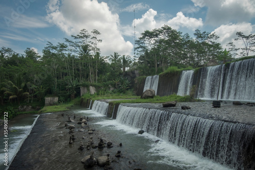  Grojogan Watu Purbo  Watu Purbo waterfall is a multi-storey river dam and is one of the tourist destinations in Sleman  Yogyakarta.