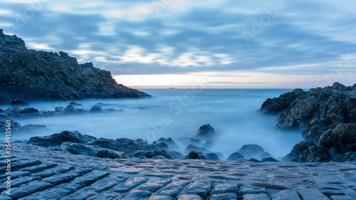 Sunrise at the pier in Guernsey