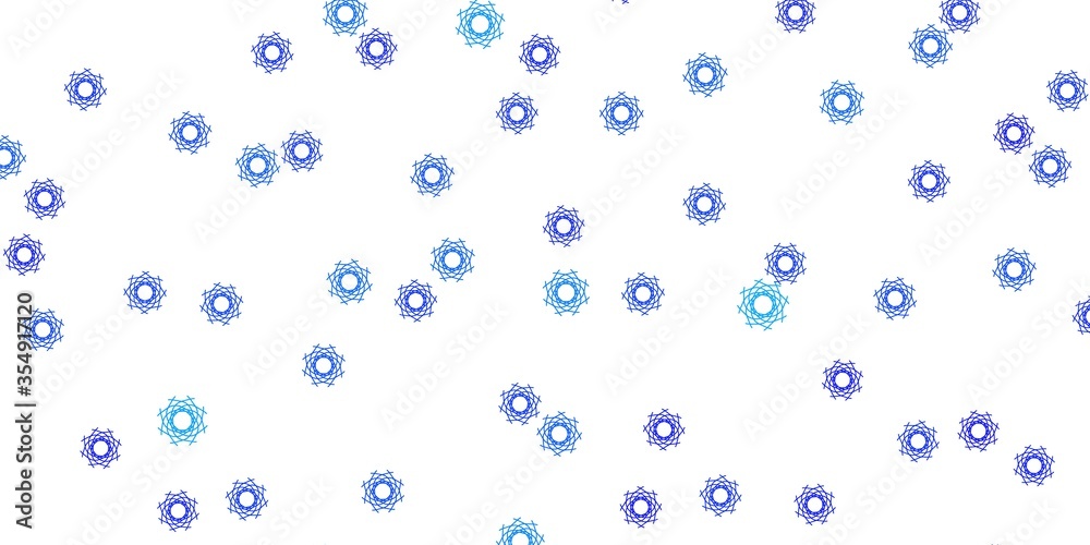 Light BLUE vector backdrop with chaotic shapes.