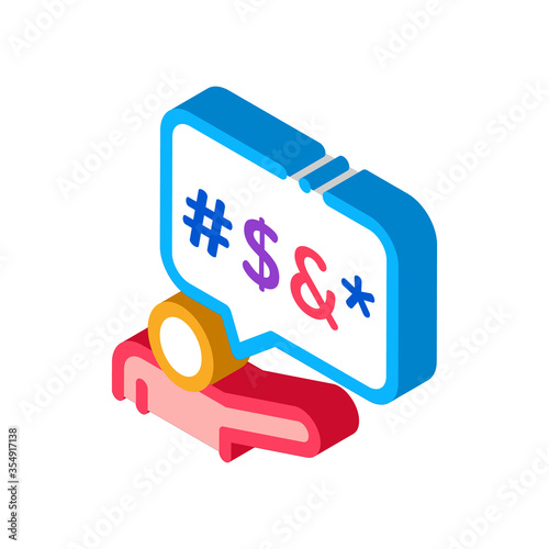 human replica mats icon vector. isometric human replica mats sign. color isolated symbol illustration