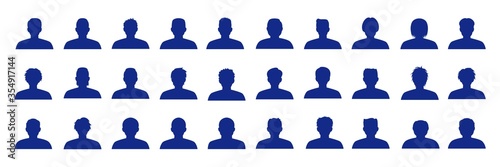 Simple person silhouette set that can be used in design
