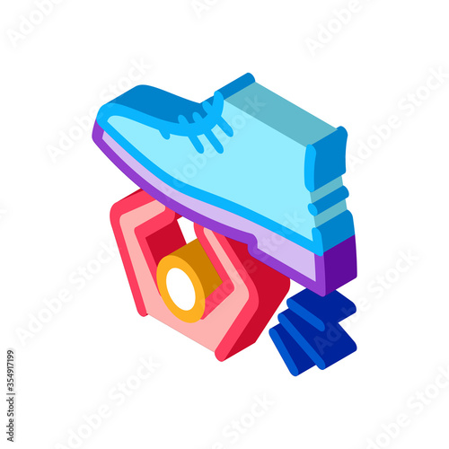 human suppression icon vector. isometric human suppression sign. color isolated symbol illustration