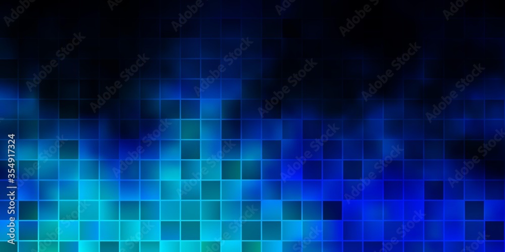 Obraz premium Dark BLUE vector texture in rectangular style.