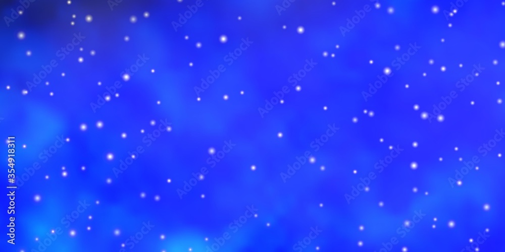 Light BLUE vector texture with beautiful stars. Modern geometric abstract illustration with stars. Pattern for wrapping gifts.