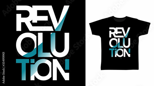 Revolution typography art design vector illustration, ready for print on kids t-shirt