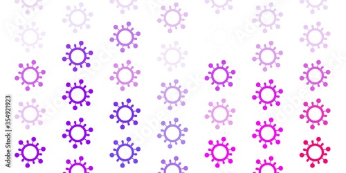Light Blue, Red vector texture with disease symbols.
