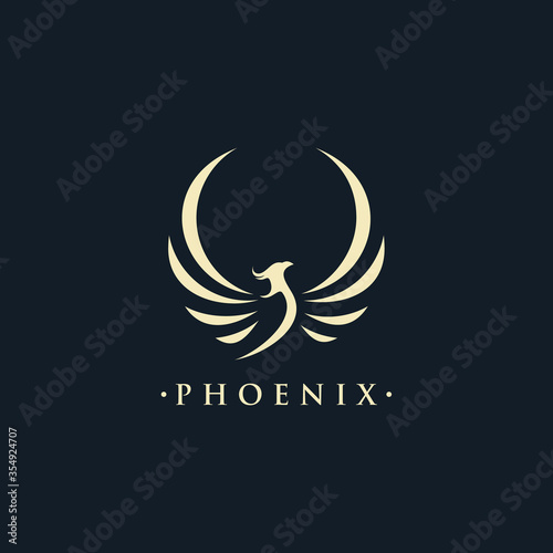 phoenix wing logo animal abstract photo