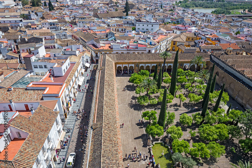 Panoramic view from above of the city of Córdoba, Spain.