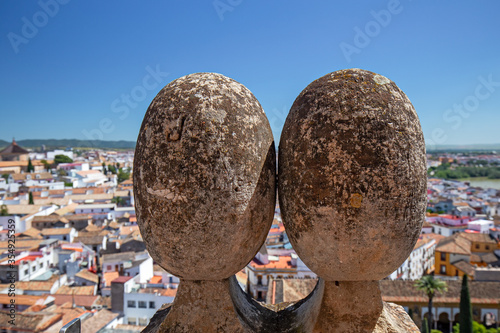 Panoramic view from above of the city of Córdoba, Spain. photo