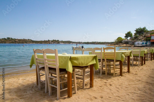 restaurant on the beach © MPeev