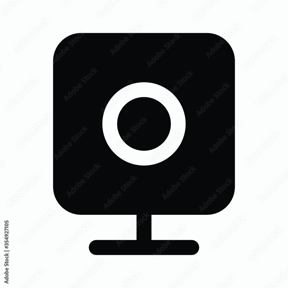web camera icon. solid icon web camera icon. solid icon