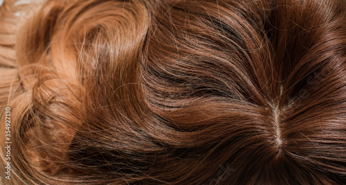 Fotografie Wigs synthetic and natural hair