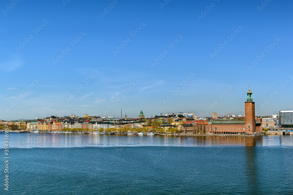 View of Stockholm City Hall, Sweden