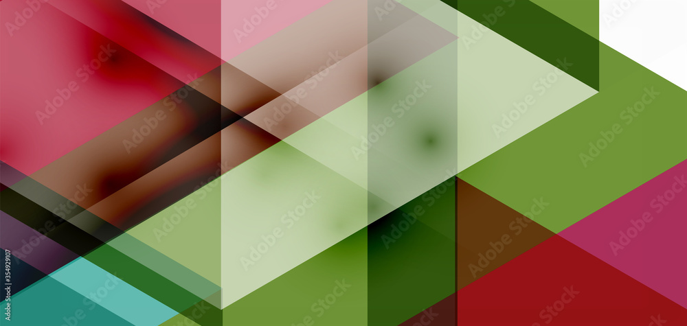 Geometric abstract background, mosaic triangle and hexagon shapes. Trendy abstract layout template for business or technology presentation, internet poster or web brochure cover, wallpaper Geometric abstract background, mosaic triangle and hexagon shapes. Trendy abstract layout template for business or technology presentation, internet poster or web brochure cover, wallpaper