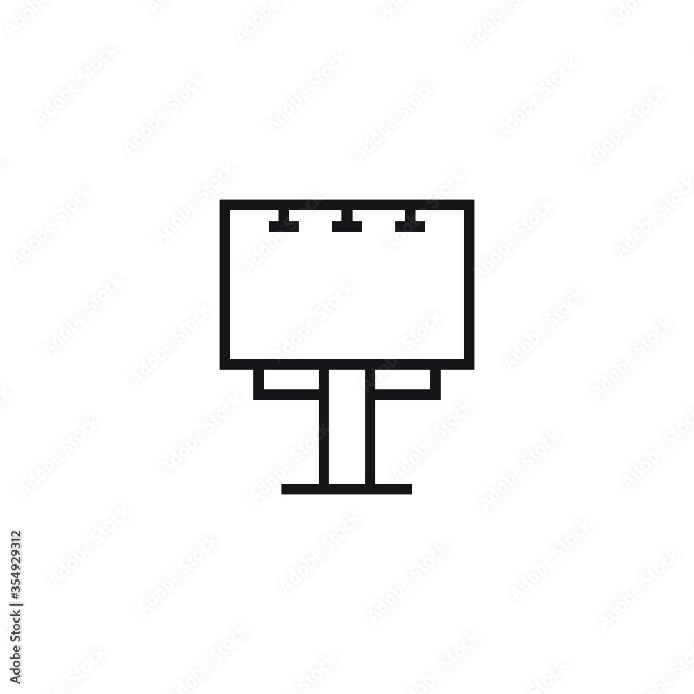 billboard icon vector sign symbol isolated billboard icon vector sign symbol isolated