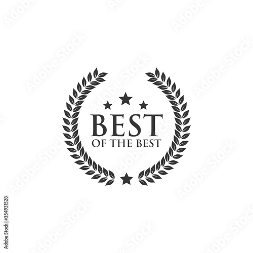 Best of the best badge icon, Best seller award logo isolated, vector Illustration