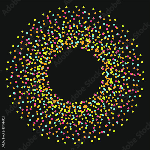 abstract background with circles. Bokeh lights effect vector.