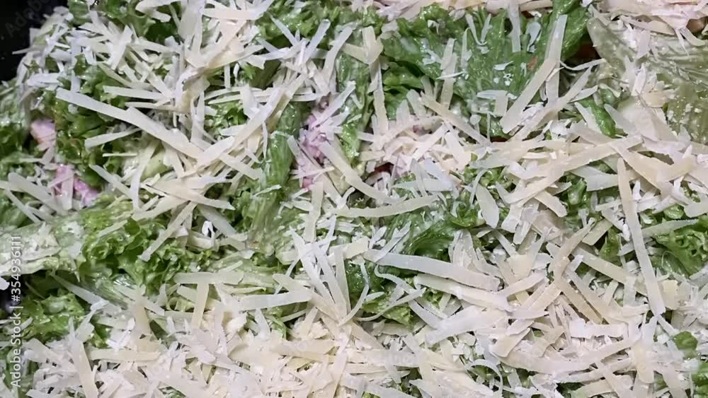 delicious and fresh caesar salad,. High quality 4k footage. delicious and fresh caesar salad,. High quality 4k footage.