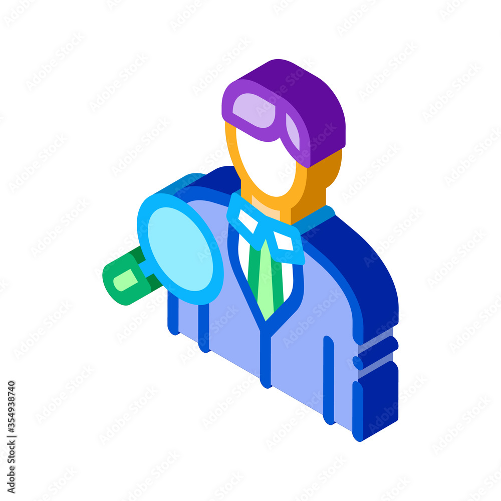 job applicant study icon vector. isometric job applicant study sign. color isolated symbol illustration job applicant study icon vector. isometric job applicant study sign. color isolated symbol illustration