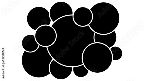 Templates collage 13 frame photos.Template of moodboard. Vector illustration.