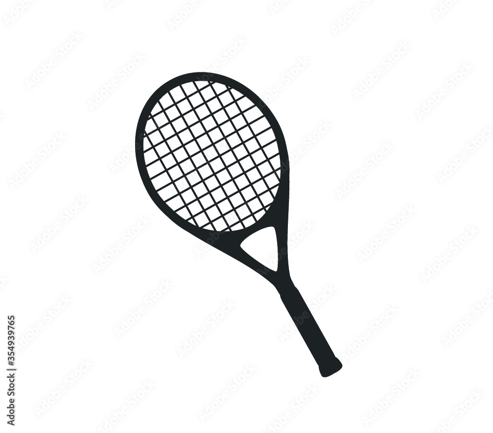 Tennis racket icon. Tennis sport vector design. Racket vector illustration. 