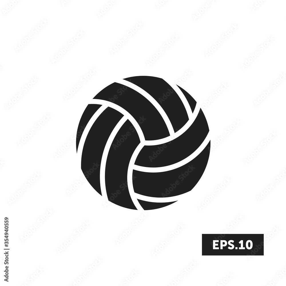Volleyball icon, Volleyball sign/symbol vector