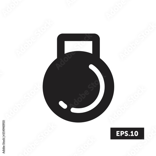 Fitness Barbell icon, Fitness Barbell sign/symbol vector