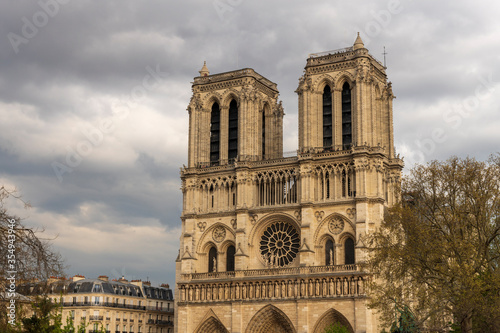 Notre Dame de Paris Cathedral, Paris, France.