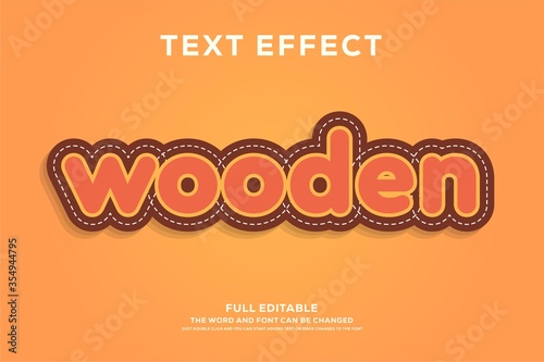 Orange fresh modern text effect