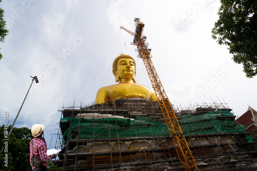 foreman and Big Buddha in thailand.