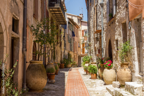 Street in the La Turbie, French Riviera photo