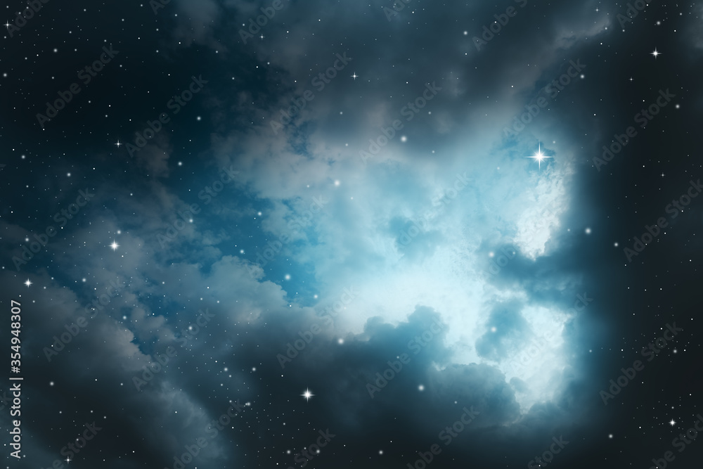 colorful night sky with stars colorful night sky with stars