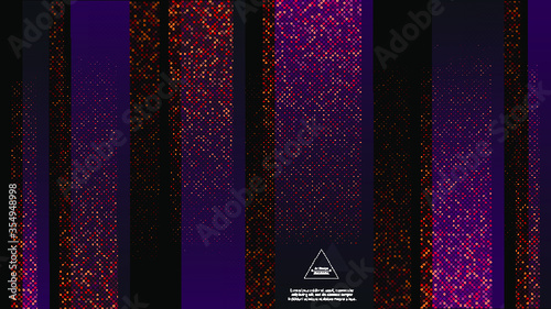 Pink glitter texture on wide  black background, glamour vector illustration. Confetti particles pattern, glitter luxury background, glam disco invitation card, poster concept.