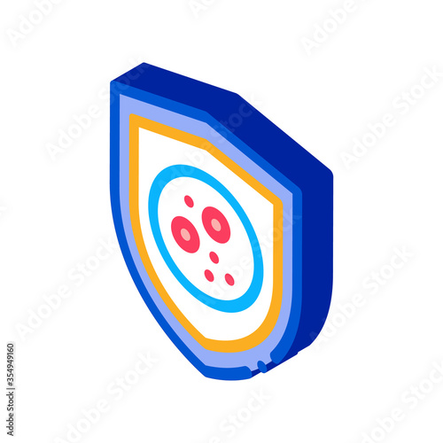 dermatitis problem icon vector. isometric dermatitis problem sign. color isolated symbol illustration