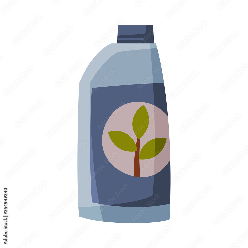 Packaging with Gardening Fertilizer Product for Plants Flat Style Vector Illustration on White Background Packaging with Gardening Fertilizer Product for Plants Flat Style Vector Illustration on White Background