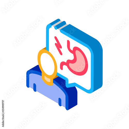 gastroenterologist doctor icon vector. isometric gastroenterologist doctor sign. color isolated symbol illustration