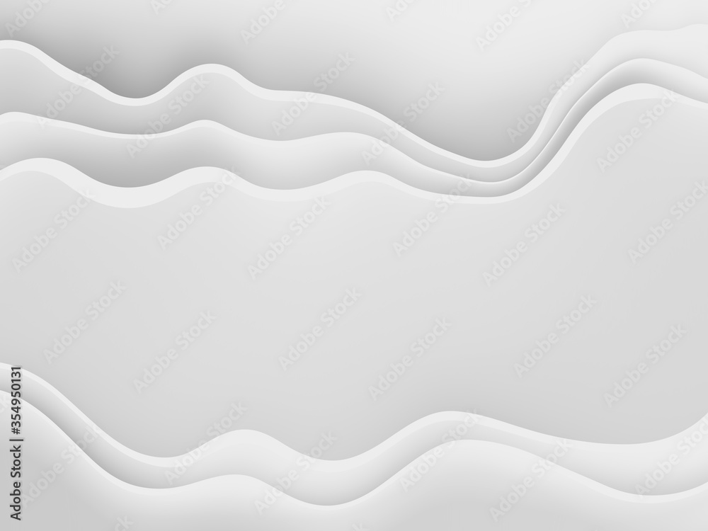 Obraz premium Abstract white background with waves