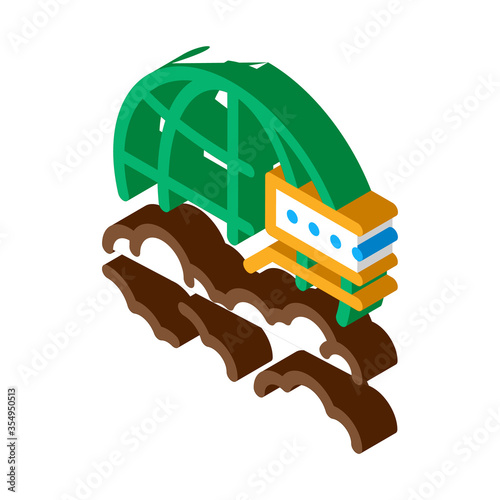 cloud science icon vector. isometric cloud science sign. color isolated symbol illustration